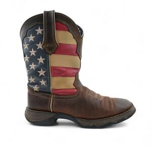 Durango Boots Womens 7.5M Lady Rebel Patriotic American Flag Leather Western 10"